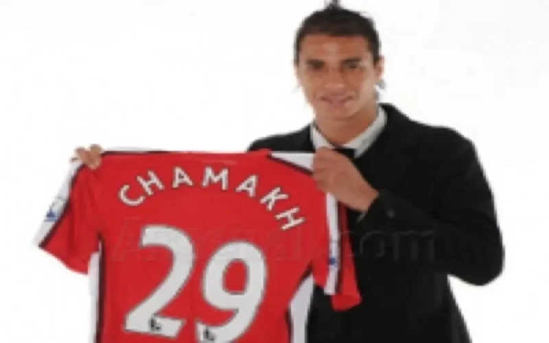 Premier entraînement de Marouane Chamakh avec Arsenal
