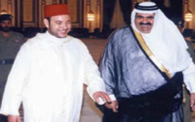 Sommet entre Mohammed VI, l'Emir du Qatar et Sarkozy à Marrakech