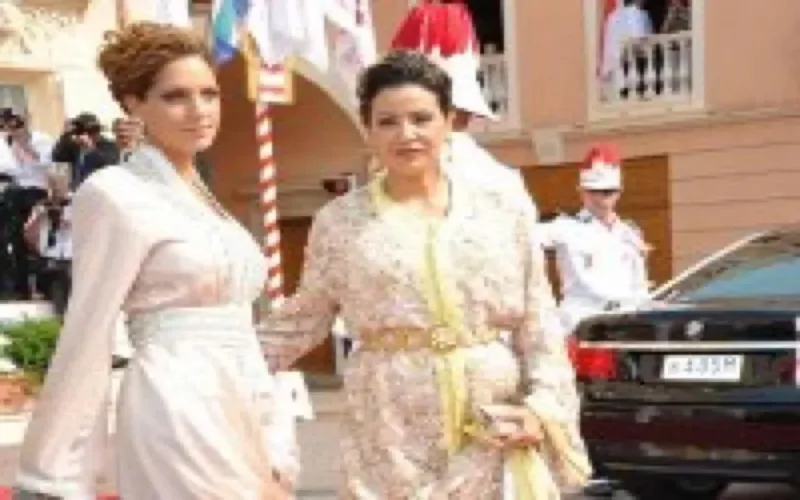 Lalla Meryem et Lalla Soukaïna au mariage du Prince Albert II de Monaco