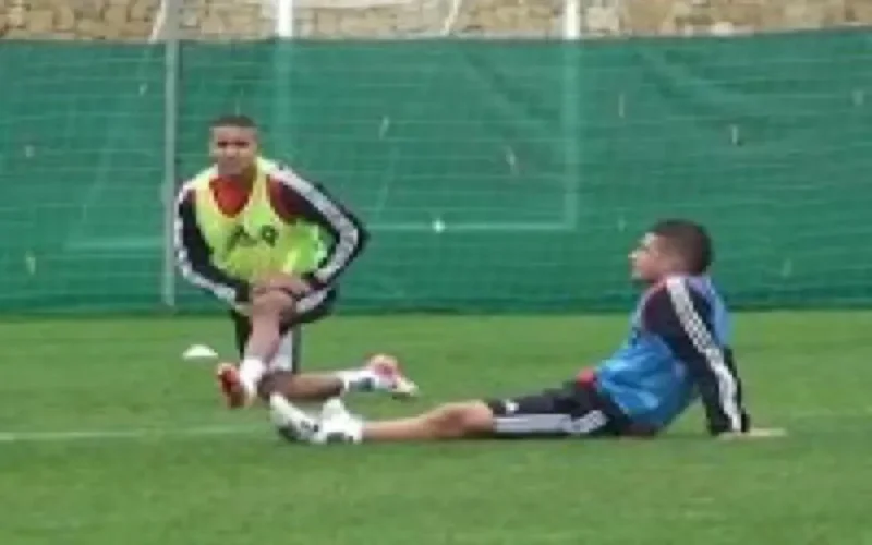 Entraînement des Lions de l'Atlas en Espagne