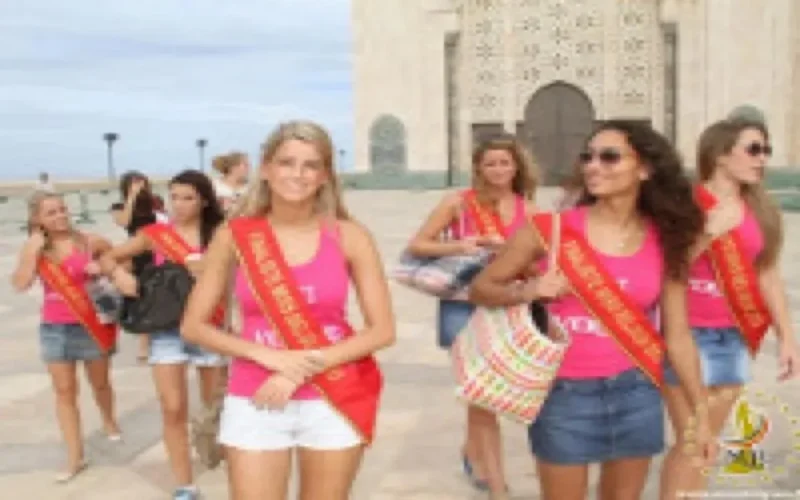 Photos - Miss Belgique 2013 à la mosquée Hassan II