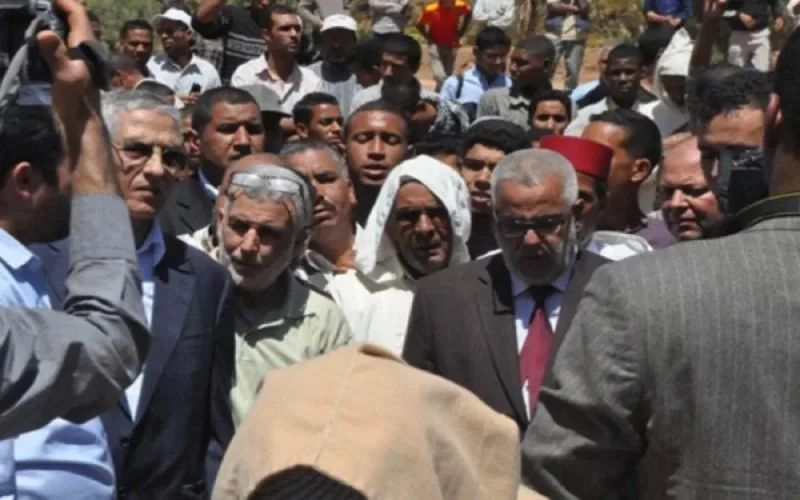 Benkirane aux funérailles de Abderrahim Hasnaoui, mort lors d'affrontements entre étudiants