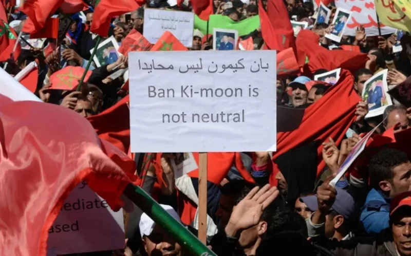 Des Marocains de France manifestent contre Ban Ki-moon à Paris