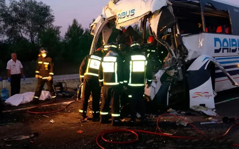 Un accident de car en Espagne fait 49 blessés, dont 35 Marocains (vidéo)