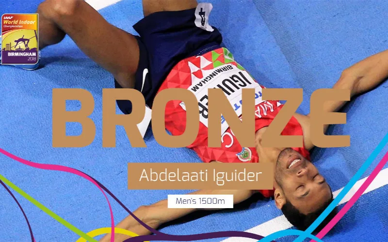Abdelaati Iguider médaillé de bronze au Championnat du monde d'athlétisme en salle (vidéo)