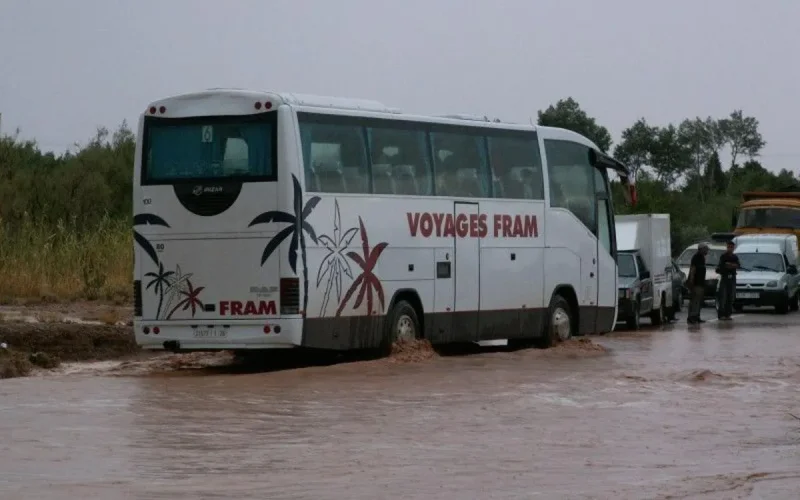 Les pluies font de gros dégâts sur la route nationale entre Ouezzane et Chefchaouen