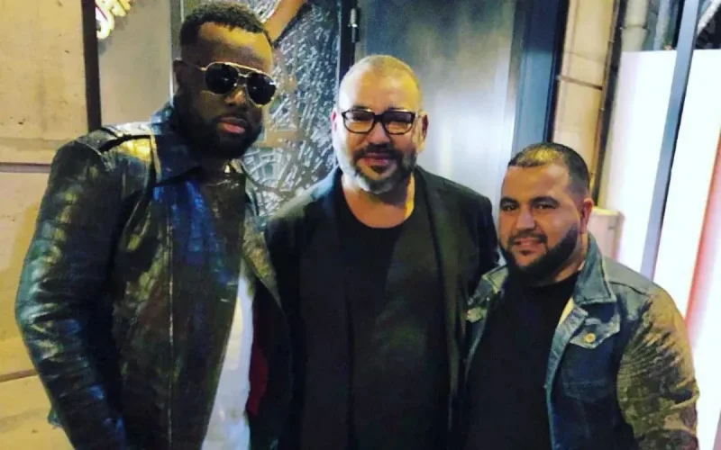 Photo : Le roi Mohammed VI et Maître Gims à Paris
