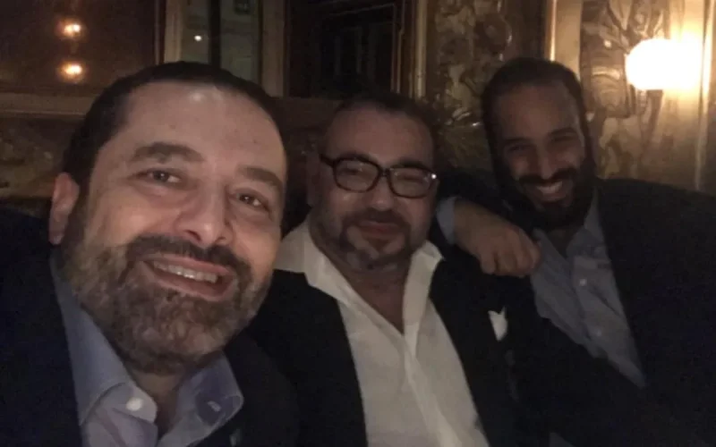 Photo : Mohammed VI, Saâd Hariri et Mohamed Ben Salmane