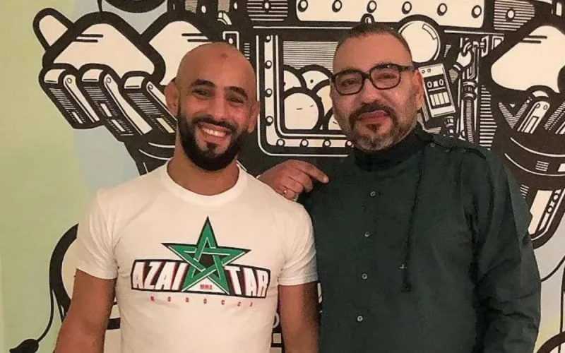 Photo : le roi Mohammed VI et Ottman Azaitar