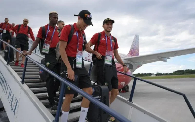 L'équipe du Maroc arrive à Kaliningrad pour affronter l'Espagne