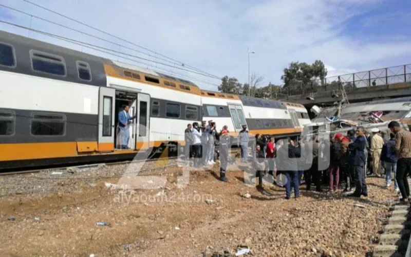 Maroc : les photos du déraillement du train près de Salé