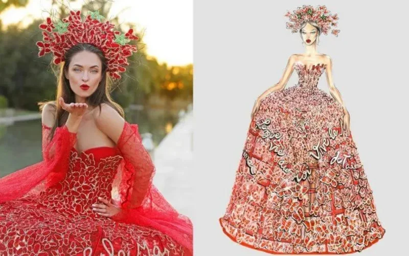 Une robe en hommage au roi Mohammed VI