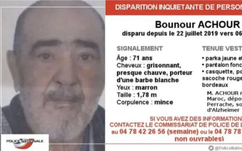Le Marocain disparu à Lyon retrouvé sain et sauf
