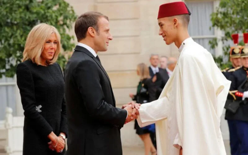 Le Prince Moulay El Hassan chez Macron (vidéo)