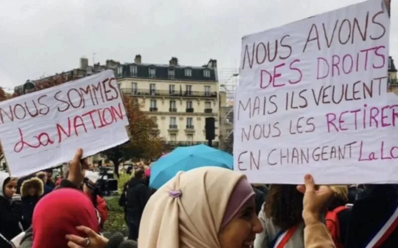 Manifestation contre l'islamophobie à Paris