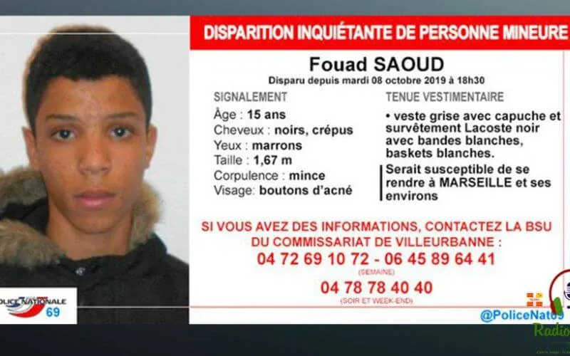 Lyon : un appel à témoin lancé pour retrouver Fouad