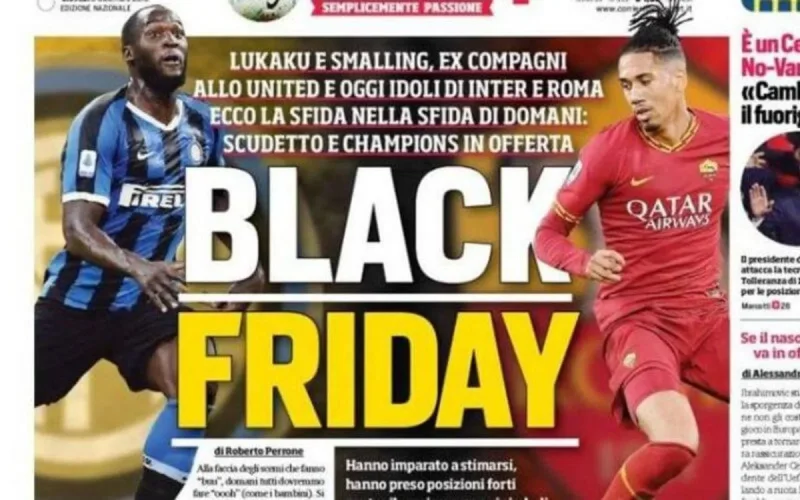 "Black Friday", la une raciste du journal Corriere dello Sport