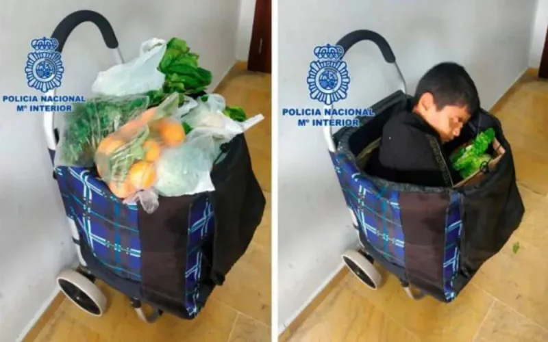 Melilla : la police retrouve un petit palestinien au fond d'un chariot