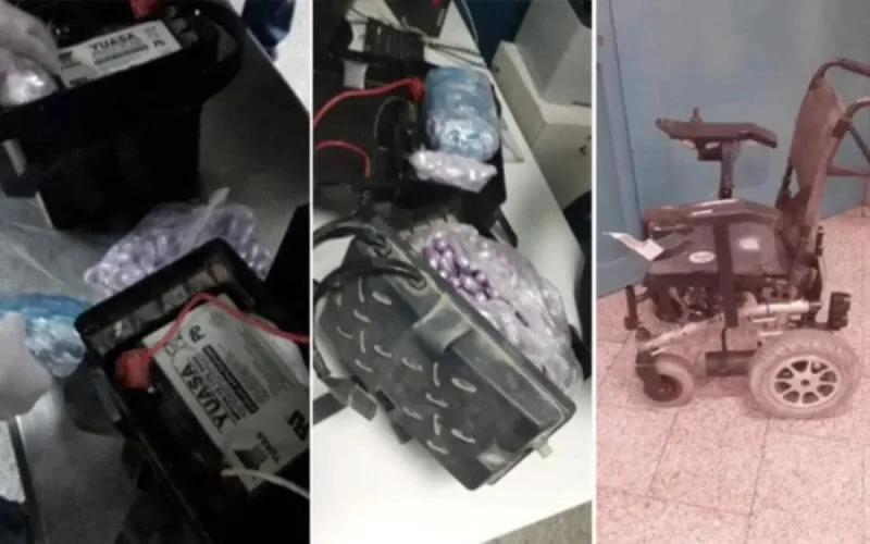 De la drogue ... dans une chaise roulante