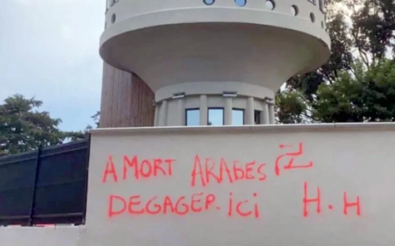 Trévoux : l'ancien château d'eau victime de tags racistes