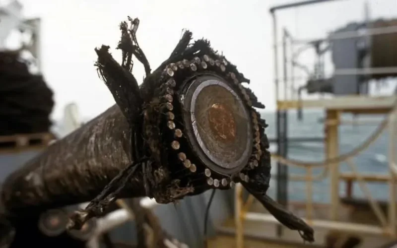 Un câble d'interconnexion électrique reliant l'Espagne et le Maroc endommagé