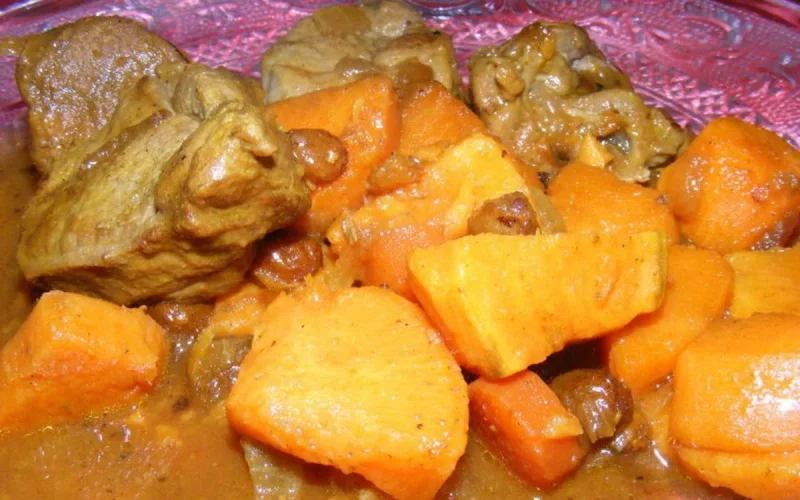 Tajine de boeuf aux patates douces
