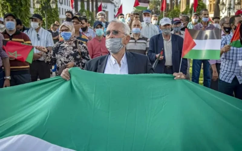 Des Marocains manifestent contre la normalisation des relations avec Israël