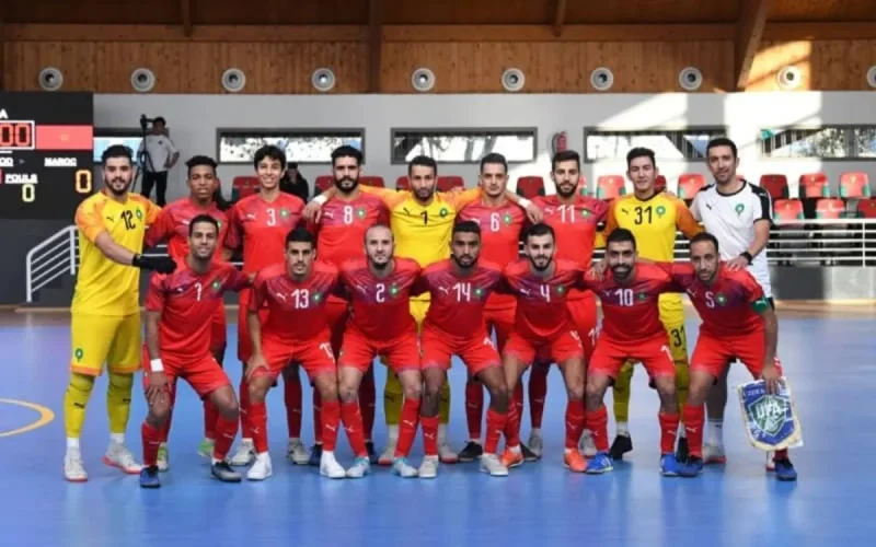 L'équipe marocaine de futsall 1ʳᵉ en Afrique, 23ᵉ au plan mondial