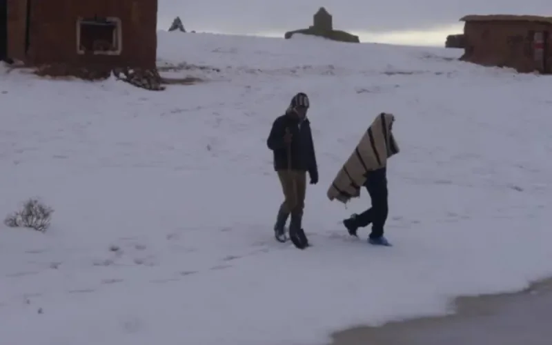 Maroc : chutes de neige, vague de froid, fortes rafales de vent dans plusieurs provinces