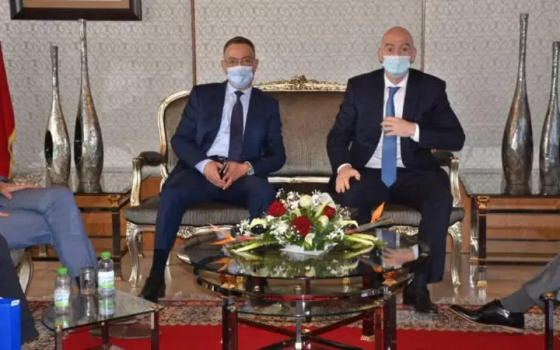 Le président de la Fifa, Gianno Infantino, est au Maroc