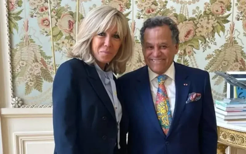 Brigitte Macron en mode Mehdi Qotbi à l'Élysée