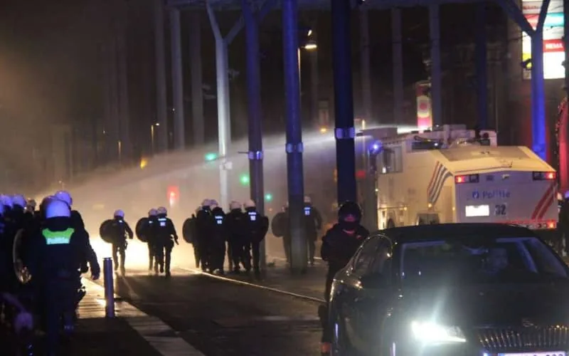 Bruxelles : une soixantaine d'arrestations après le match Maroc-Portugal
