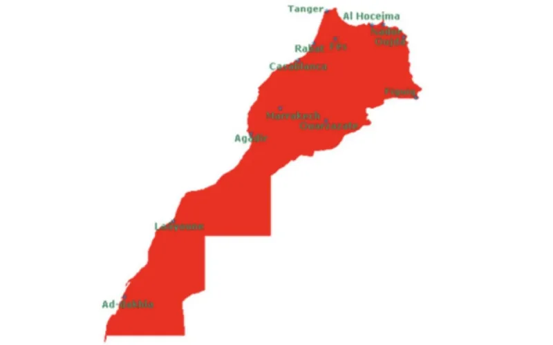La carte du Maroc au coeur d'un imbroglio en Espagne