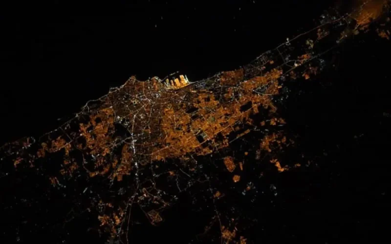 Une magnifique photo de Casablanca vue de l'espace