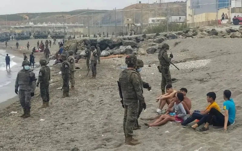 Réaction de l'Europe suite à l'arrivée massive de migrants marocains à Sebta