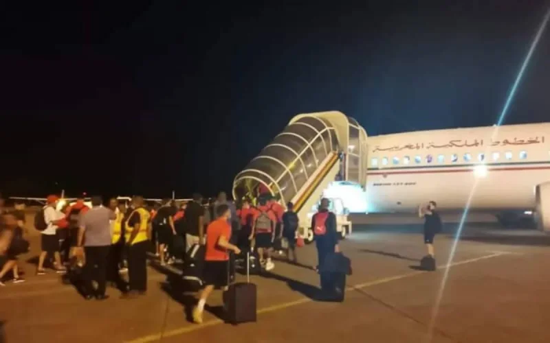 Les joueurs marocains sont arrivés sains et saufs