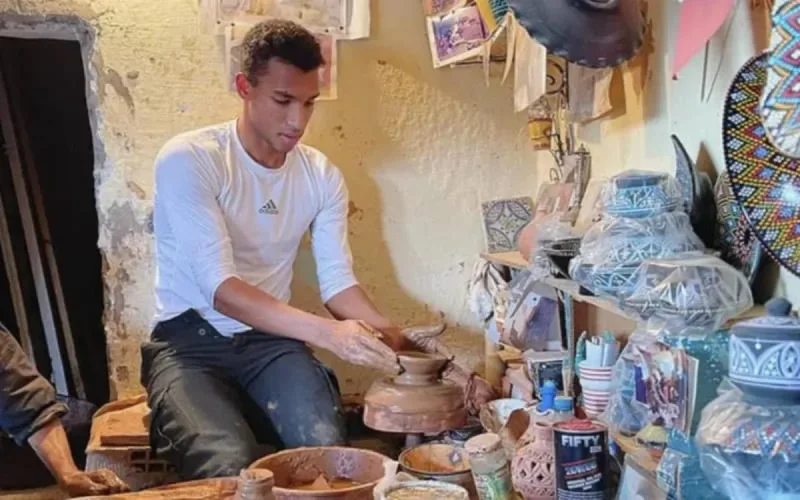 Le tennisman Félix Auger-Aliassime en vacances au Maroc