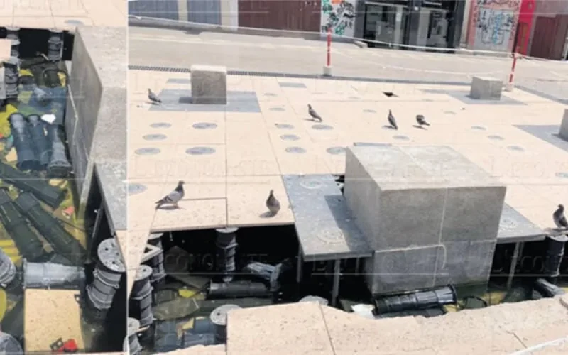 Casablanca : à Maârif, la rue de Jura s'effondre