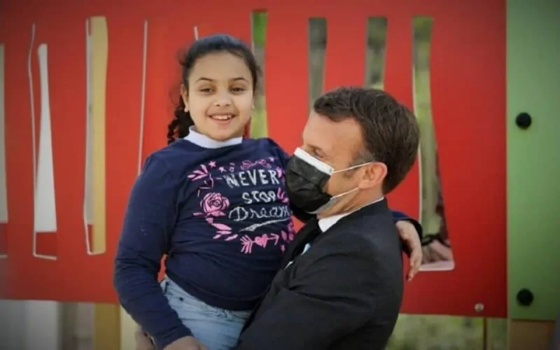 Macron remercié pour son beau geste envers une petite marocaine atteinte d'autisme