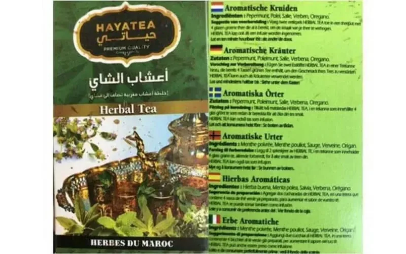 Belgique : le thé « Herbes du Maroc » retiré du marché