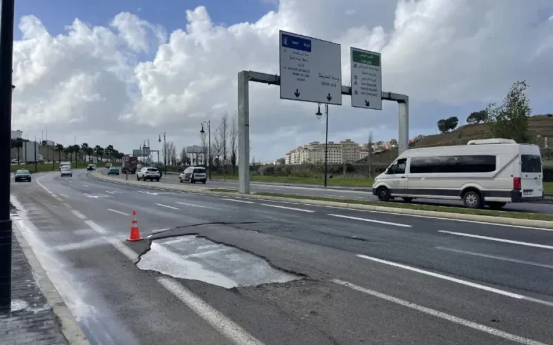 Tanger : l'inquiétante fragilité des infrastructures routières