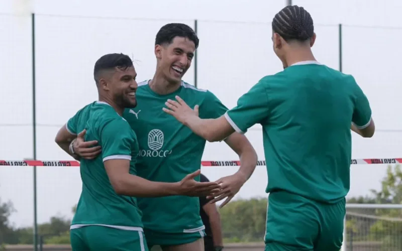 Football : Le Maroc à l'entraînement avant le choc contre la Zambie