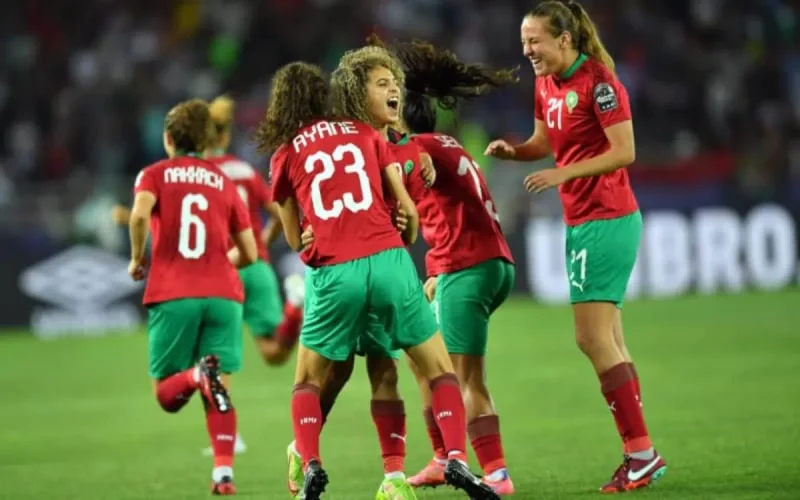 Les joueuses marocaines de football en stage