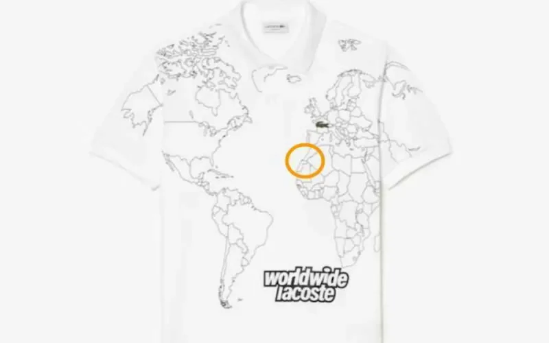 Une carte du Maroc sans le Sahara à l'origine d'un appel au boycott de Lacoste