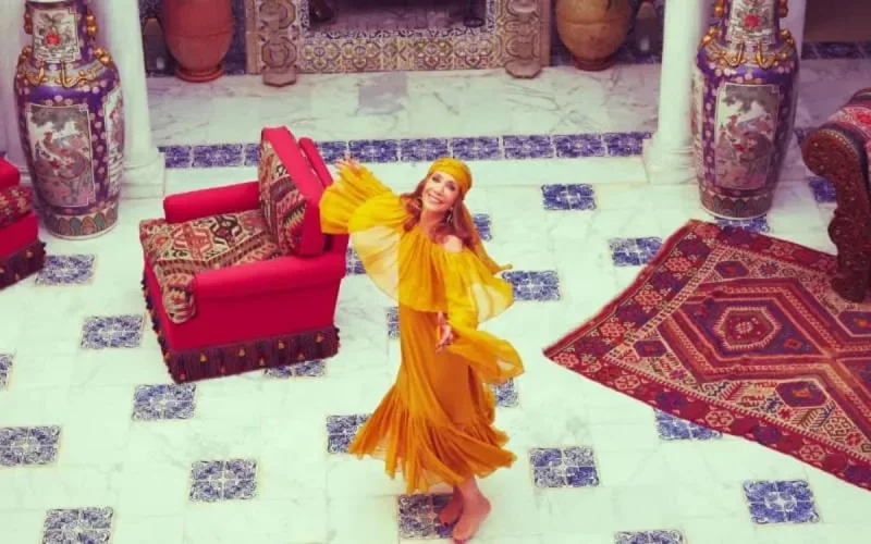 La retraite paisible de l'actrice Marisa Berenson à Marrakech