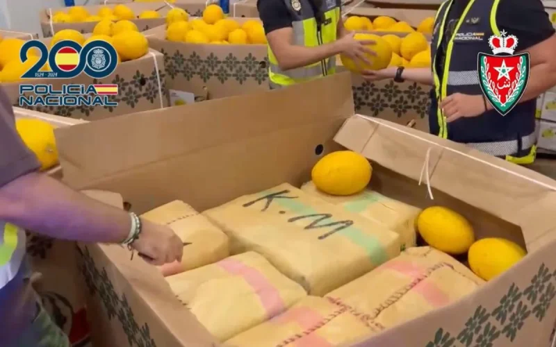 Entre l'Espagne et le Maroc, du haschich dans les melons