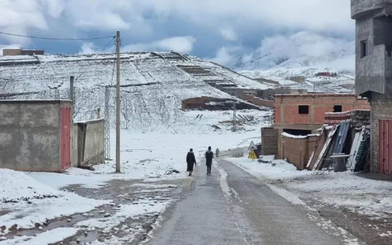 Maroc : vague de froid et chute de neige