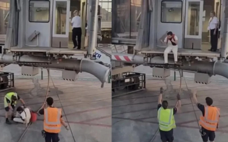 Insolite : en retard, un Marocain tente de sauter dans l'avion (vidéo)