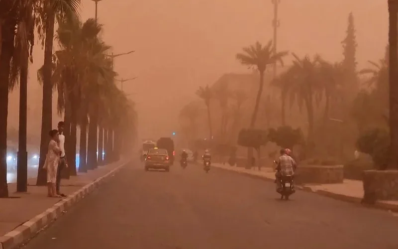 Tempête de sable à Marrakech