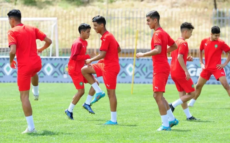 Les U17 marocains préparent leur choc face au Nigeria en CAN